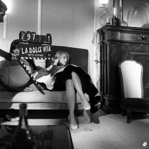 Dal set de La dolce vita - 1959