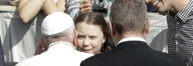 Greta Thunberg incontra Papa Francesco